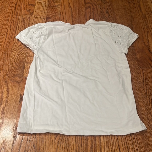 Splendid Girl’s White Short Sleeve Top Size 12 - Picture 2 of 4